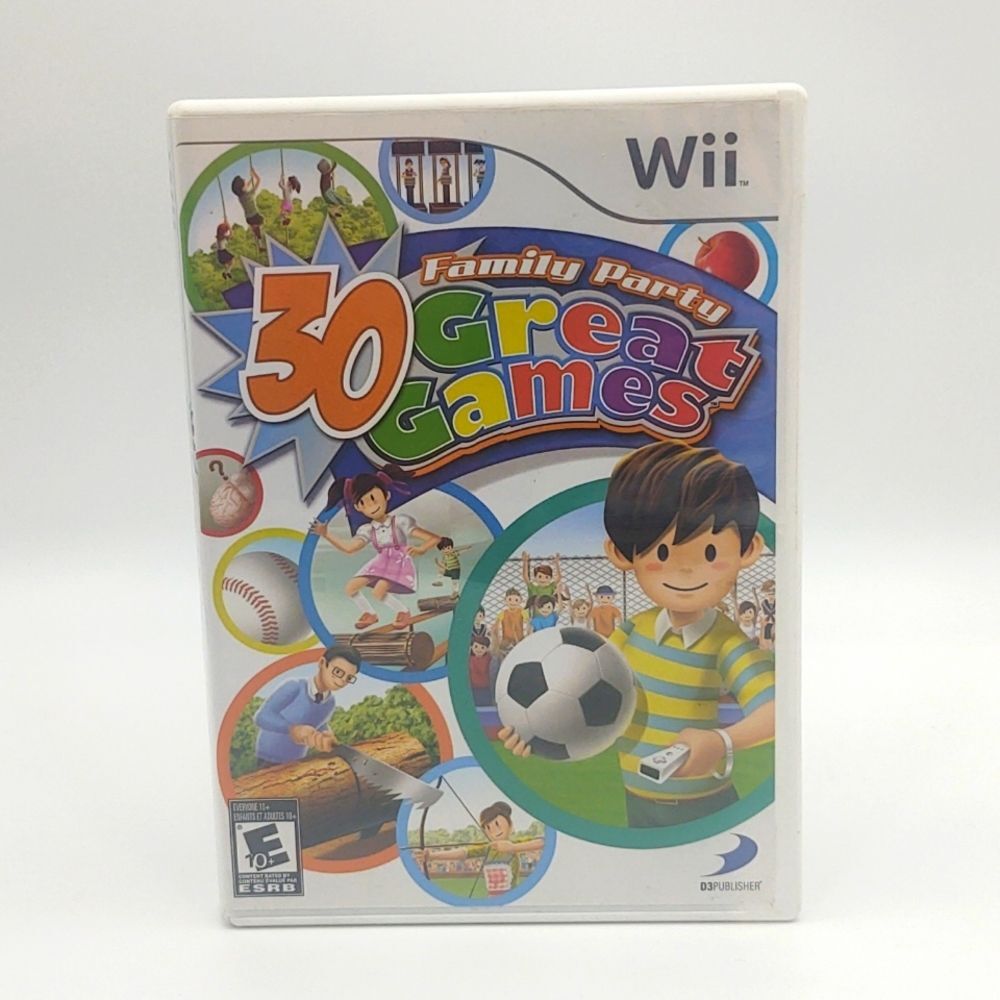Family Party 30 Great Games for Nintendo Wii Game with Instruction Manua…